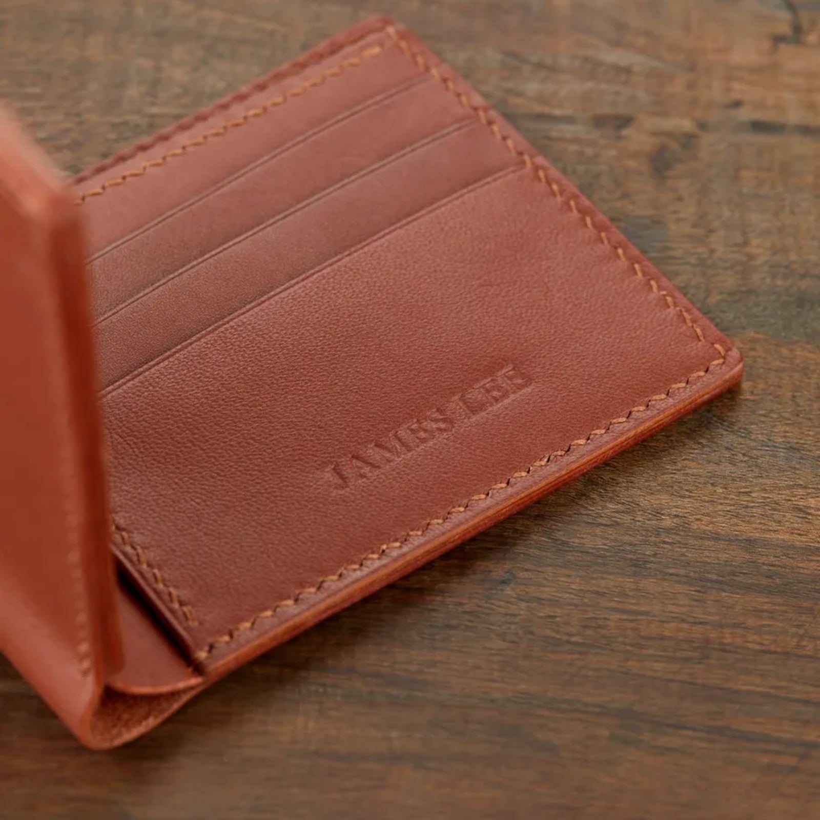 Monte Klasik Yatay Bi-Fold Deri Cüzdan