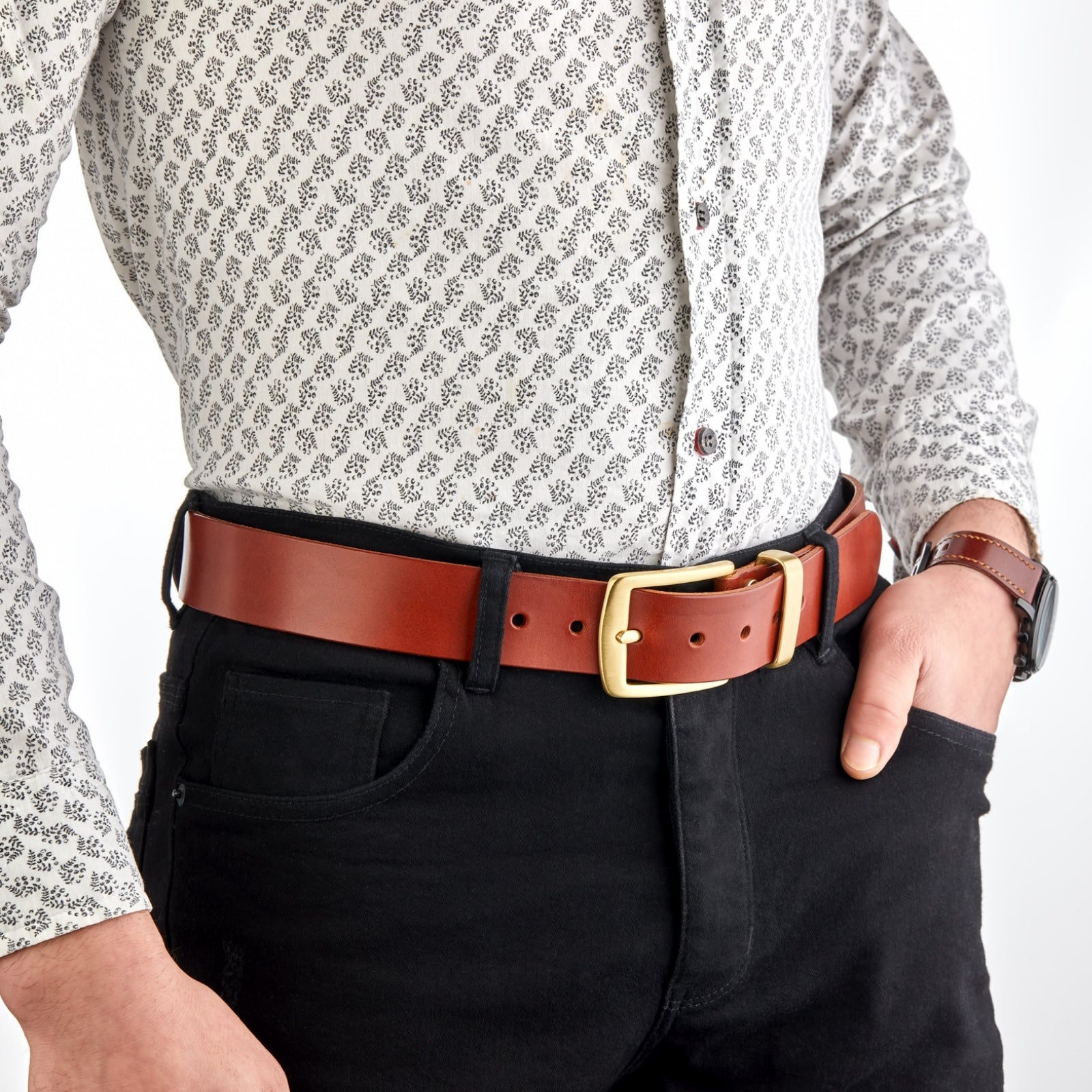 Monte İtalyan Deri Kemer