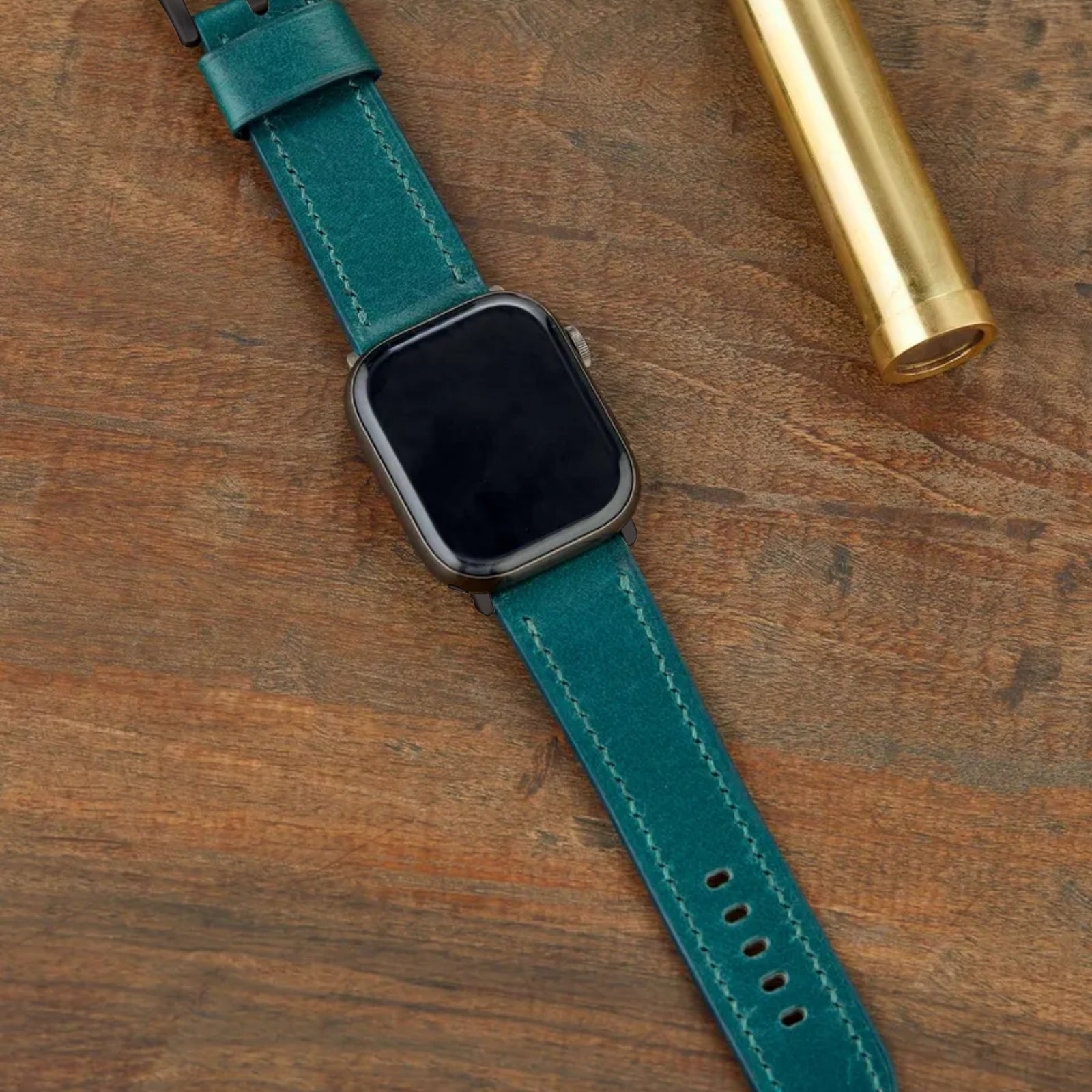 Monte Double-Layer Hand-Stitched Leather Apple Watch Band