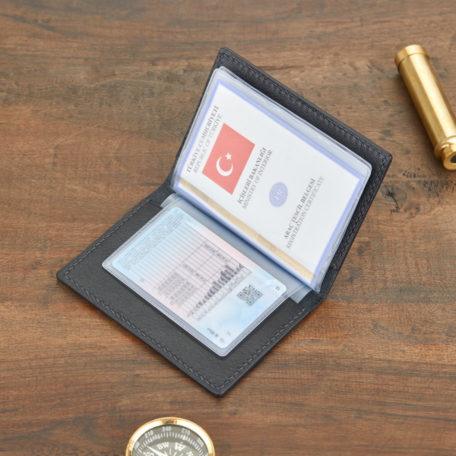 Monte Deri Ruhsat Kılıfı