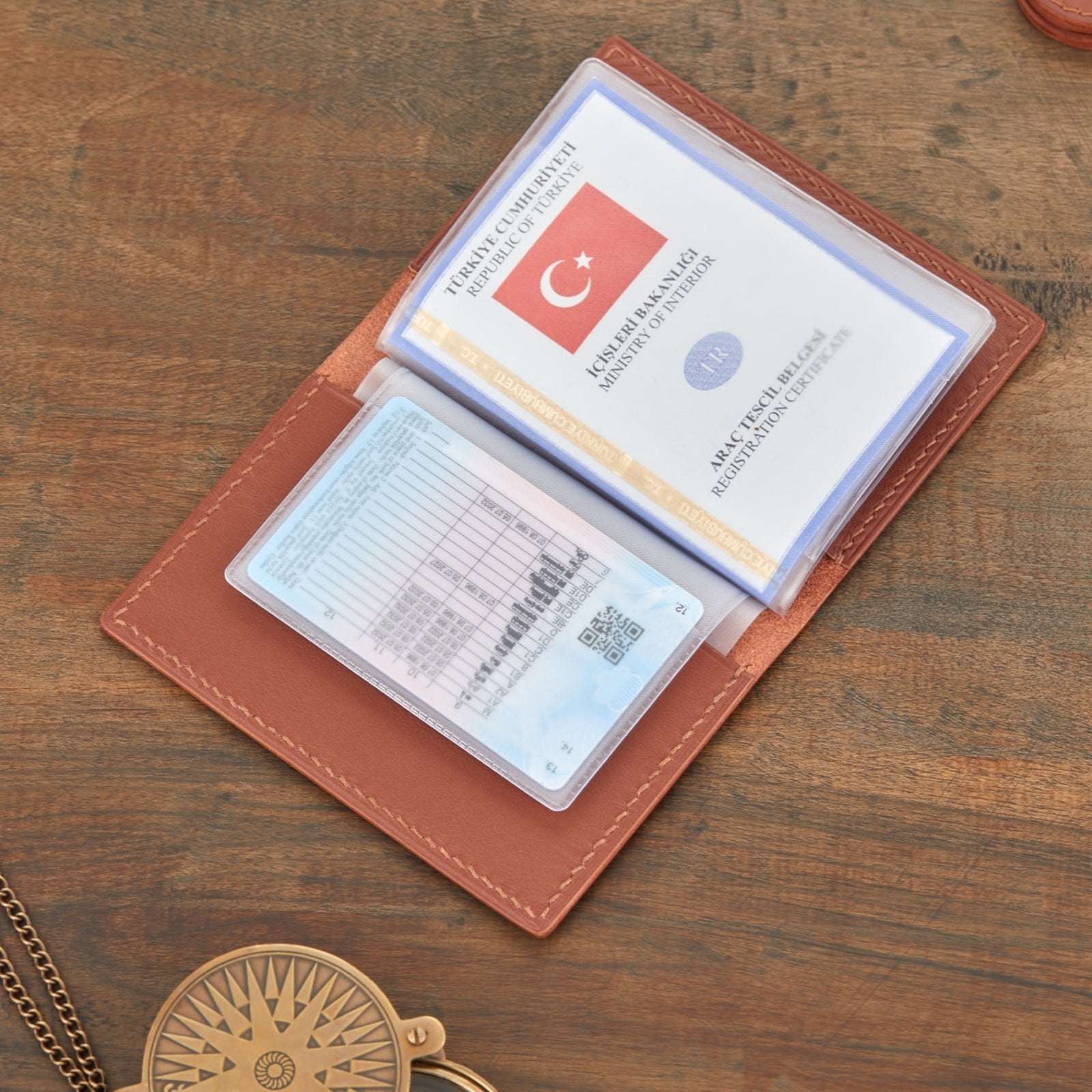 Monte Deri Ruhsat Kılıfı