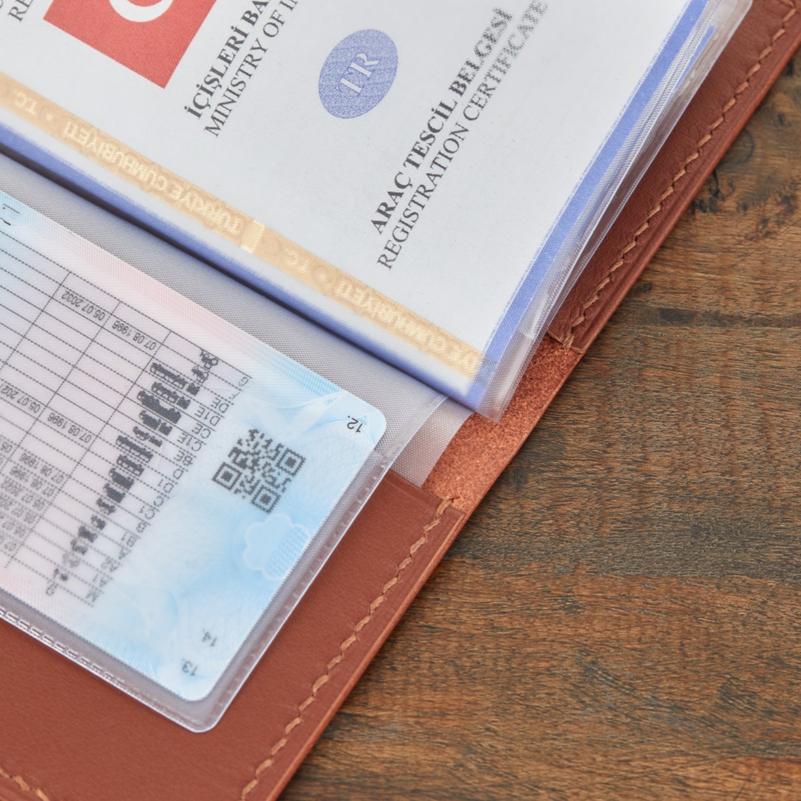 Monte Deri Ruhsat Kılıfı