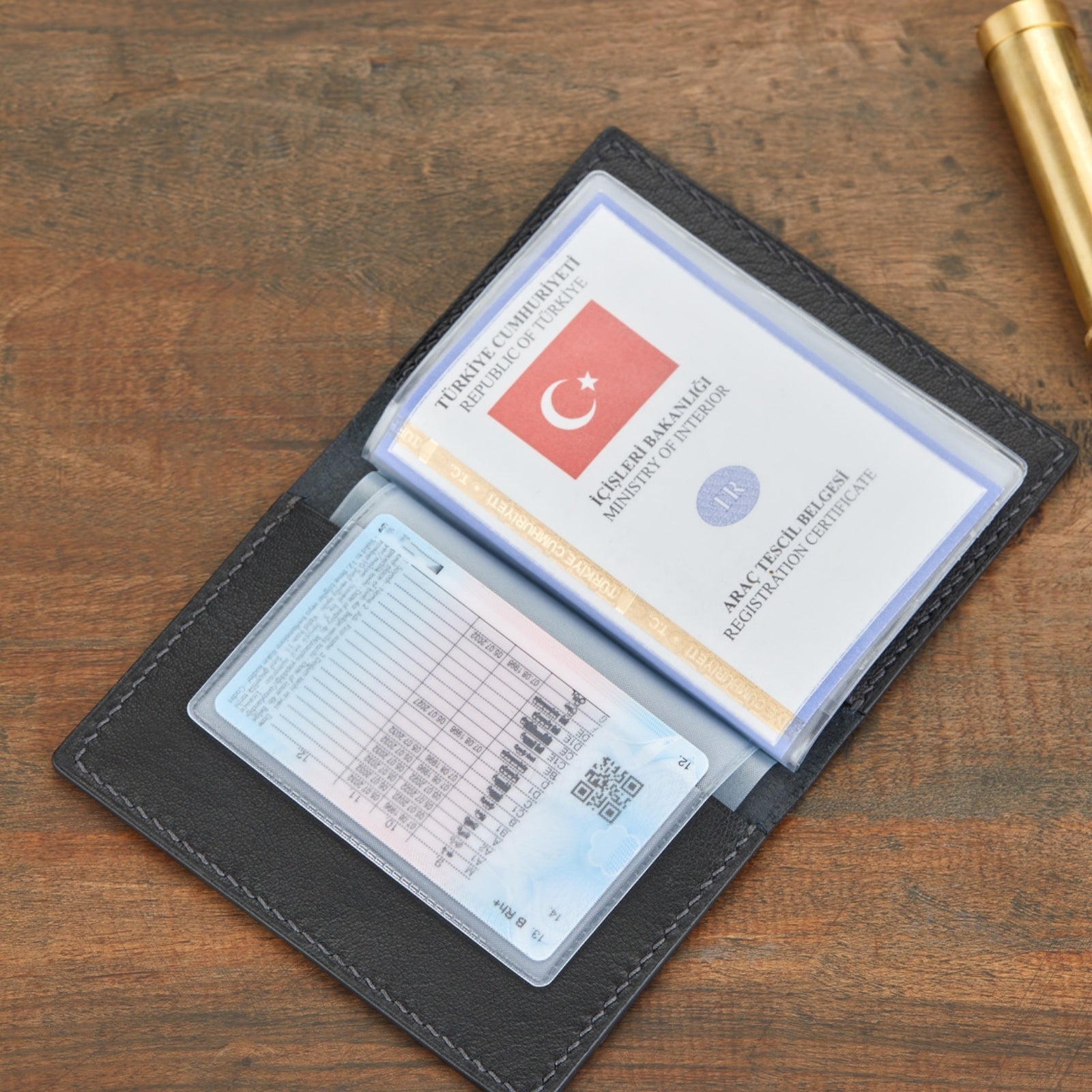 Monte Deri Ruhsat Kılıfı