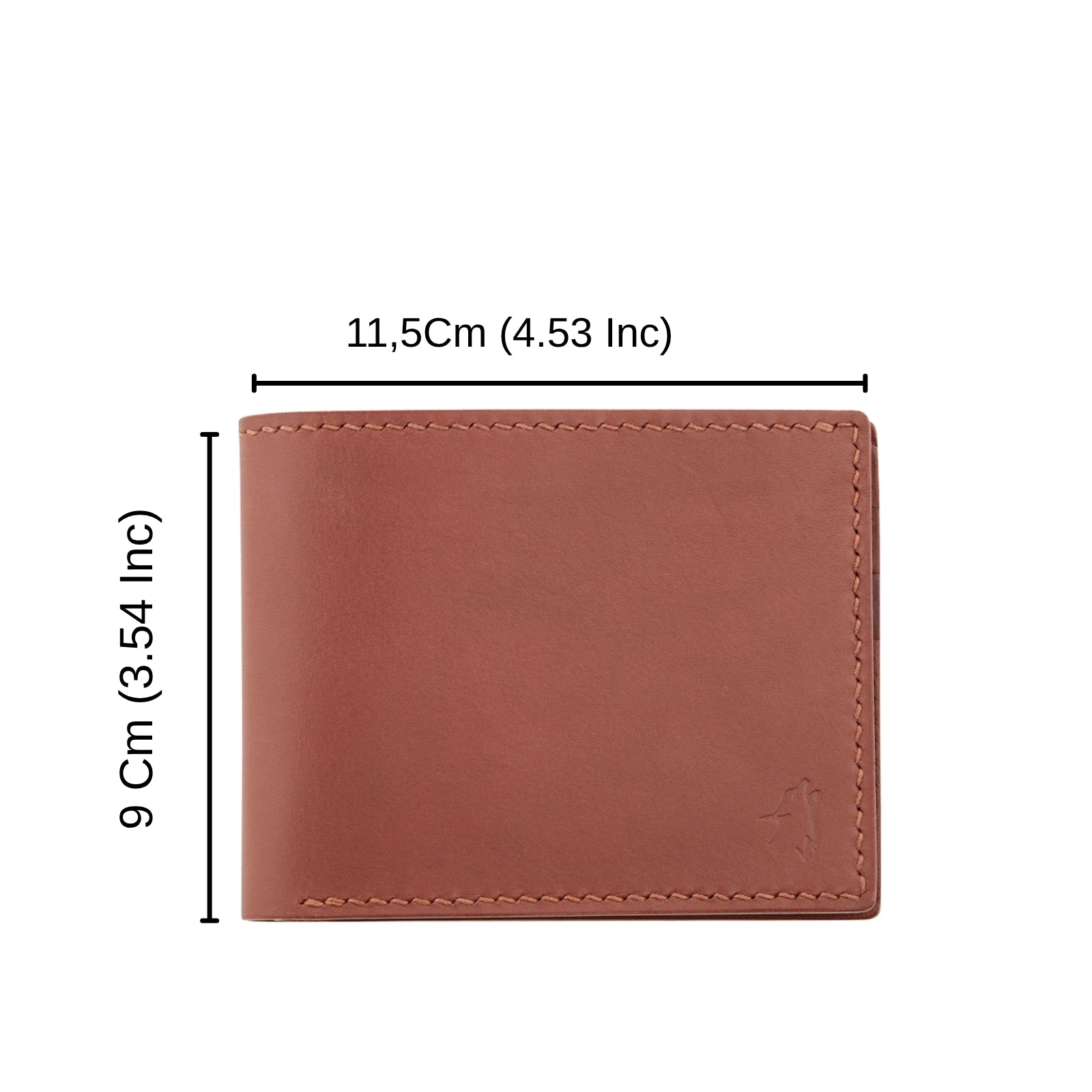 Monte Klasik Yatay Bi-Fold Deri Cüzdan