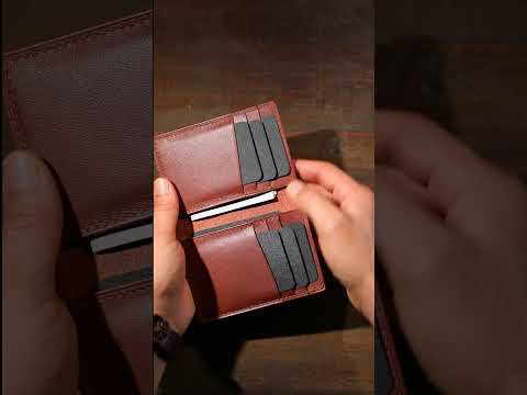Videoyu yükle: Nero Bi Fold Dikey Deri Kartlık