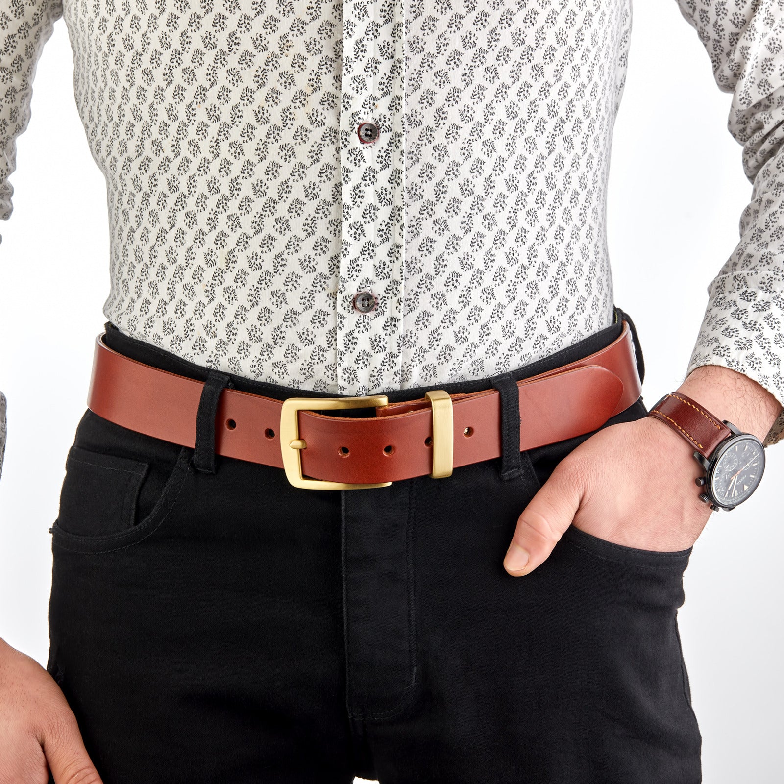 Monte İtalyan Deri Kemer