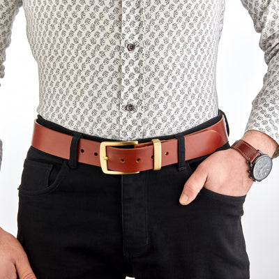 Monte İtalyan Deri Kemer