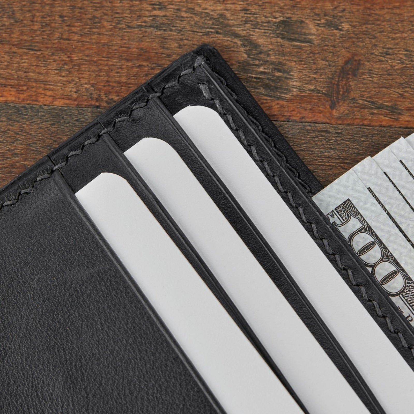 Monte Klasik Yatay Bi-Fold Deri Cüzdan