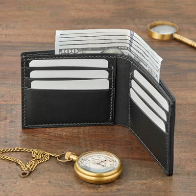 Monte Klasik Yatay Bi-Fold Deri Cüzdan