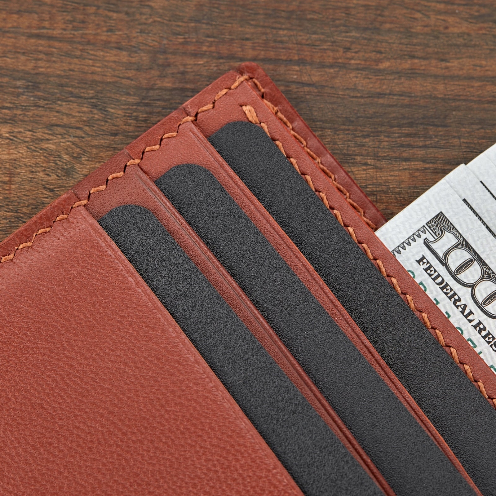 Monte Klasik Yatay Bi-Fold Deri Cüzdan