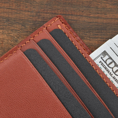 Monte Klasik Yatay Bi-Fold Deri Cüzdan