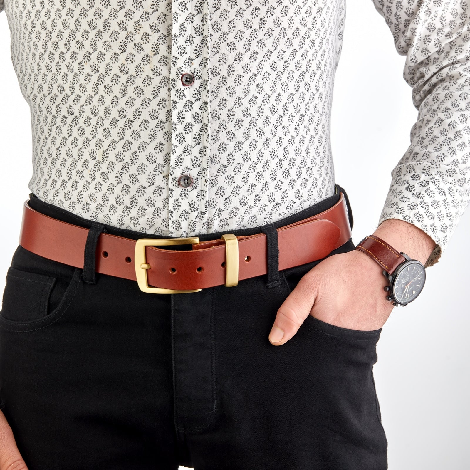 Monte İtalyan Deri Kemer