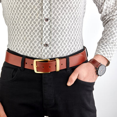 Monte İtalyan Deri Kemer