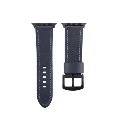 Monte Çift Kat Deri Dikişli Apple Watch Kordonu