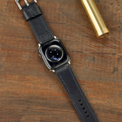 Monte Çift Kat Deri Dikişli Apple Watch Kordonu