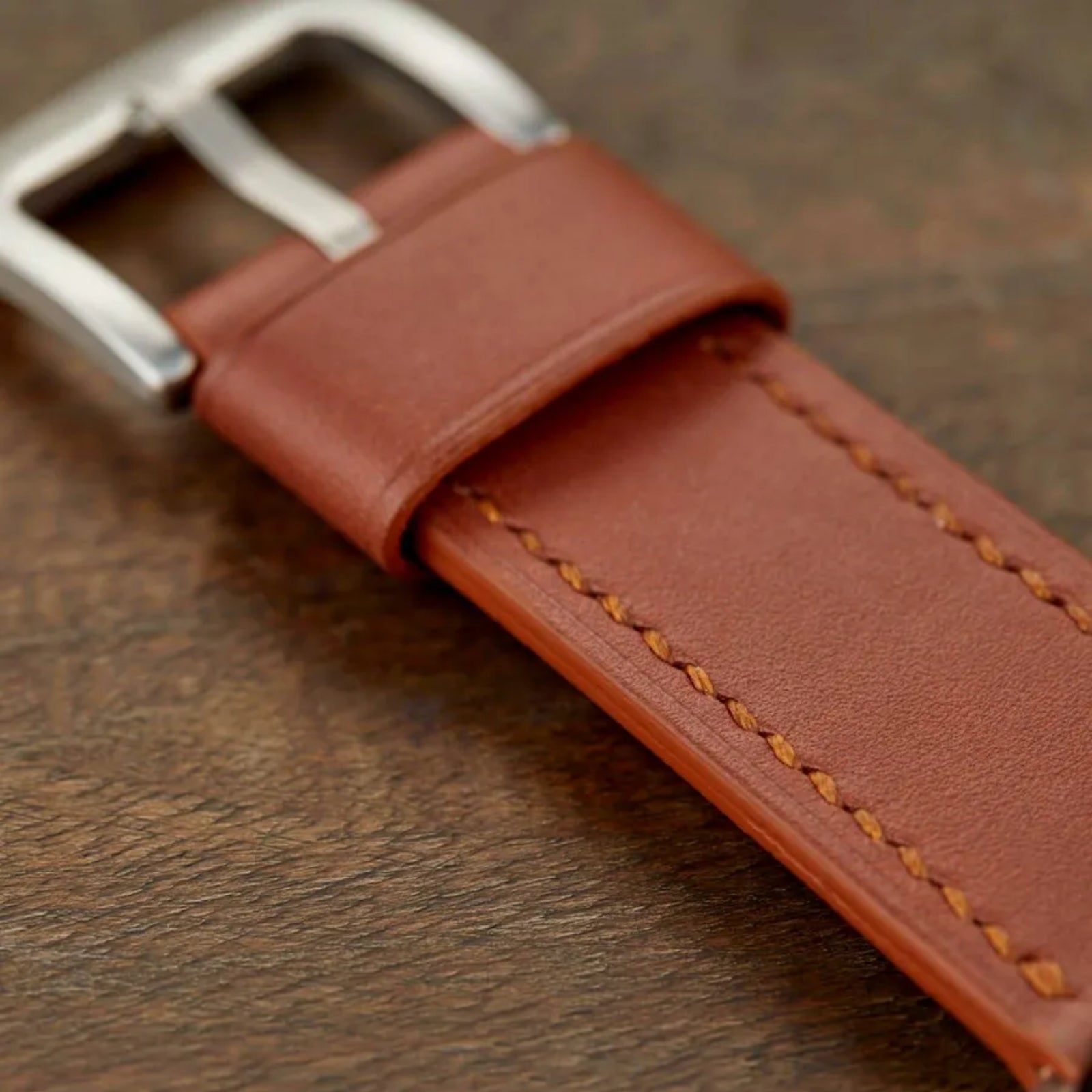 Monte Çift Kat Deri Dikişli Apple Watch Kordonu