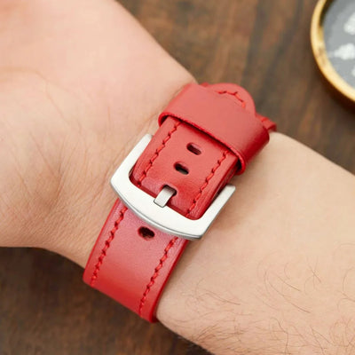 Monte Çift Kat Deri Dikişli Apple Watch Kordonu