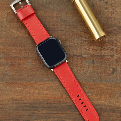 Monte Çift Kat Deri Dikişli Apple Watch Kordonu