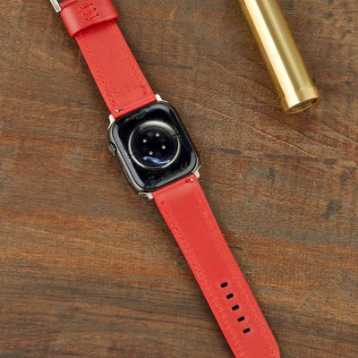 Monte Çift Kat Deri Dikişli Apple Watch Kordonu