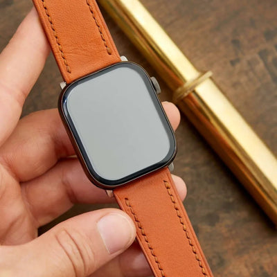 Monte Çift Kat Deri Dikişli Apple Watch Kordonu