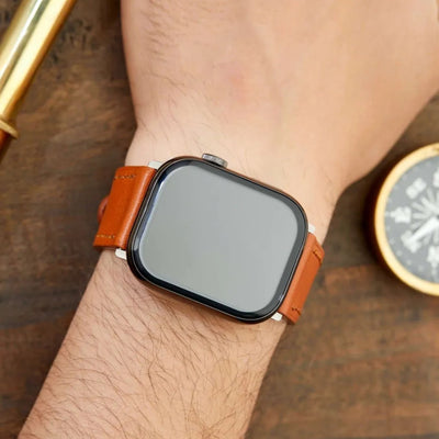 Monte Çift Kat Deri Dikişli Apple Watch Kordonu