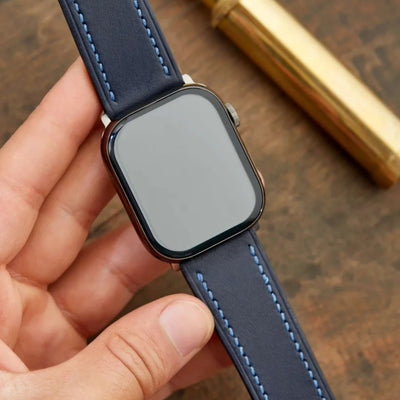 Monte Çift Kat Deri Dikişli Apple Watch Kordonu