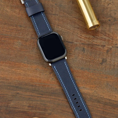 Monte Çift Kat Deri Dikişli Apple Watch Kordonu