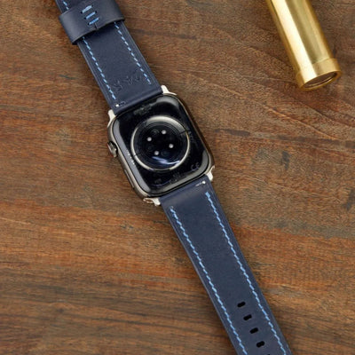 Monte Çift Kat Deri Dikişli Apple Watch Kordonu