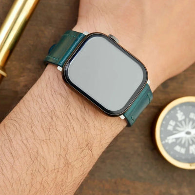 Monte Çift Kat Deri Dikişli Apple Watch Kordonu