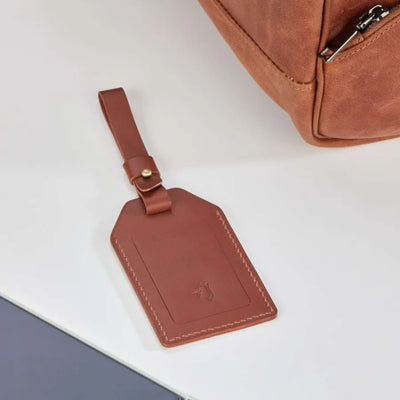 Mount Leather Strap Luggage Tag Holder