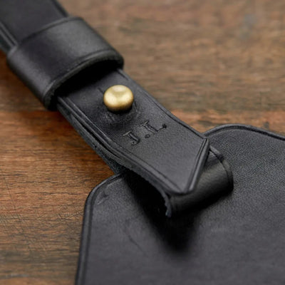 Mount Leather Strap Luggage Tag Holder