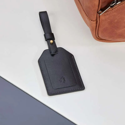 Mount Leather Strap Luggage Tag Holder
