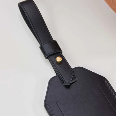 Mount Leather Strap Luggage Tag Holder
