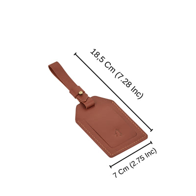 Mount Leather Strap Luggage Tag Holder
