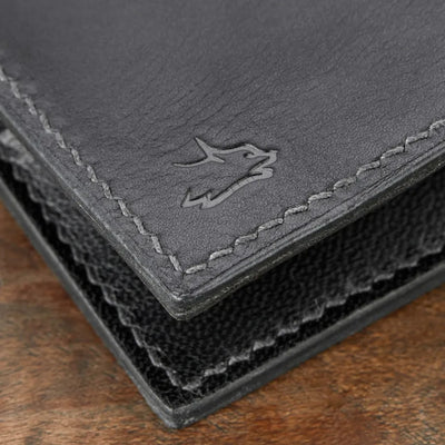 Monte Klasik Dikey Bi-Fold Deri Cüzdan