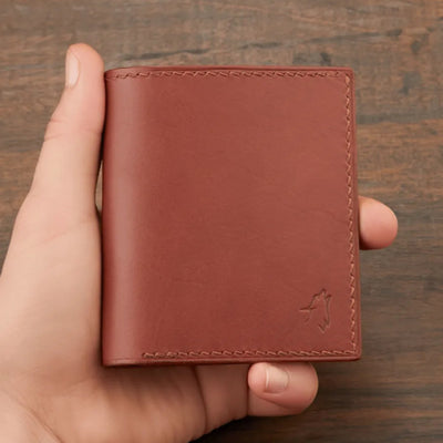 Monte Klasik Dikey Bi-Fold Deri Cüzdan