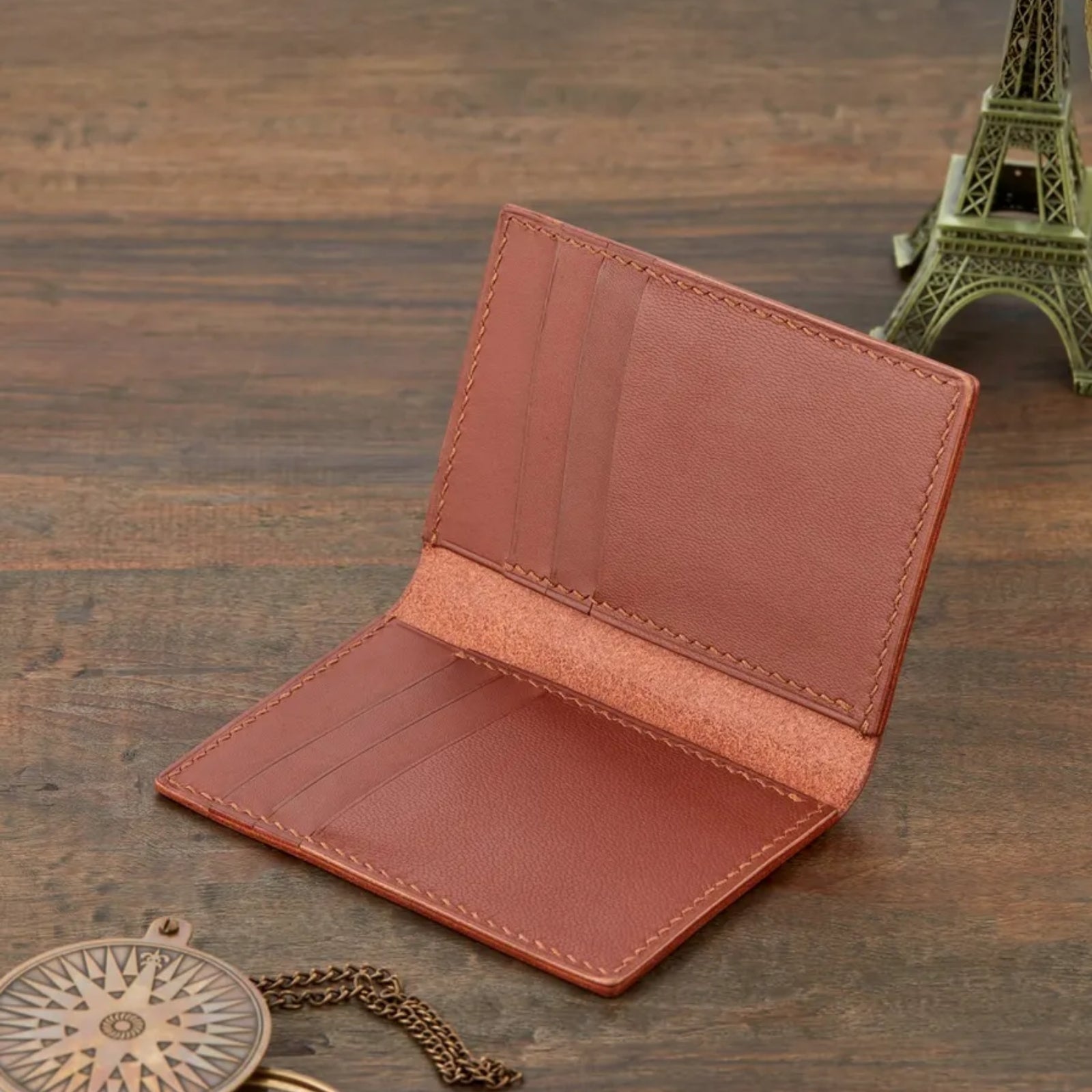 Nero Bi Fold Dikey Deri Kartlık