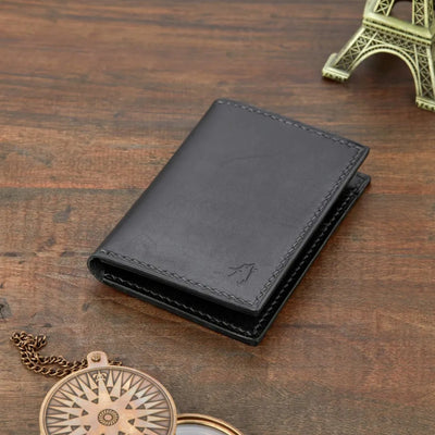 Nero Bi Fold Dikey Deri Kartlık