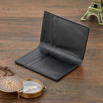 Nero Bi Fold Dikey Deri Kartlık